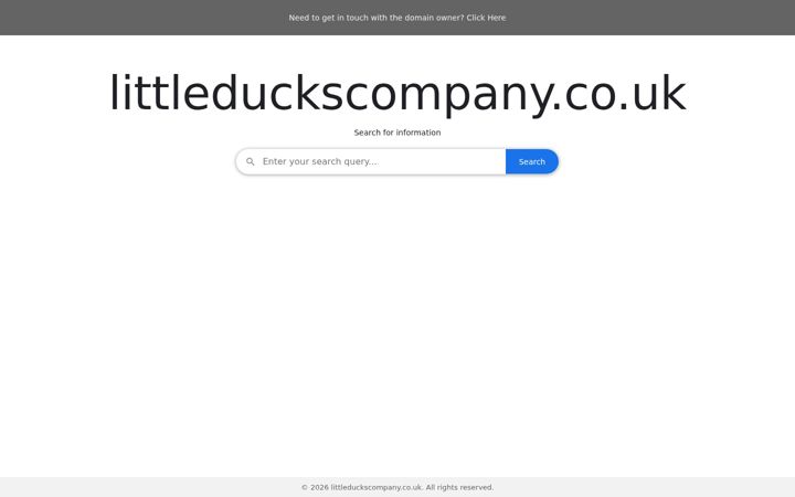 Screenshot of littleduckscompany.co.uk