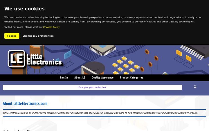 Screenshot of littleelectronics.com