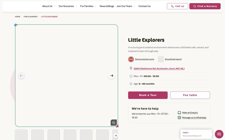 Screenshot of littleexplorers.org.uk