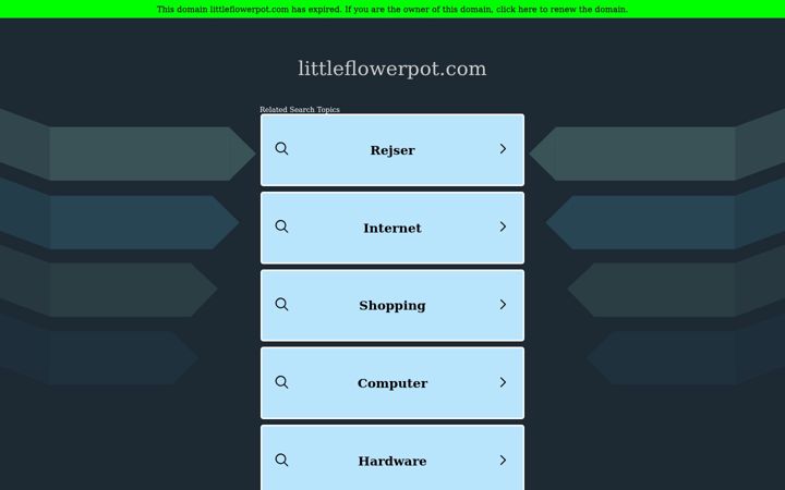 Screenshot of littleflowerpot.com