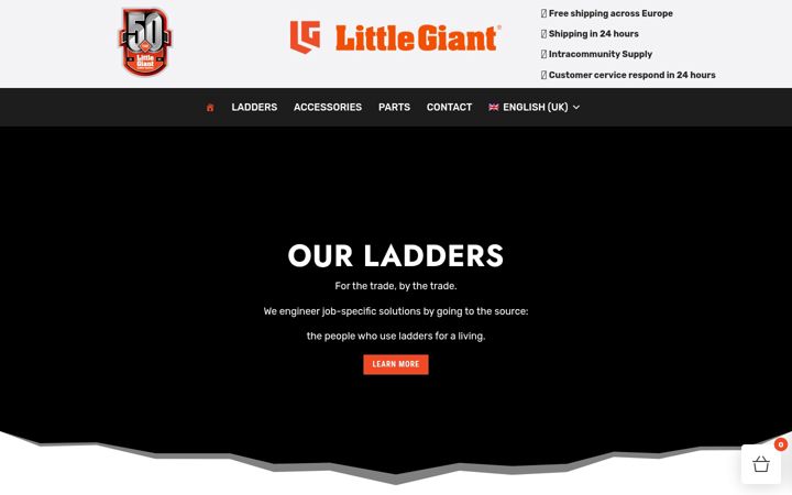 Capture d'écran de littlegiantladder.eu