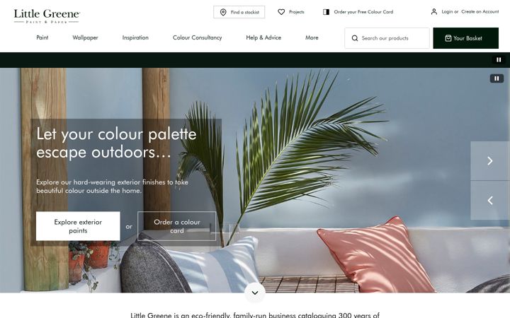 Screenshot of littlegreene.com