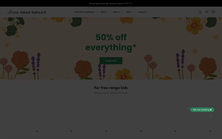 Screenshot of littlegreenradicals.com