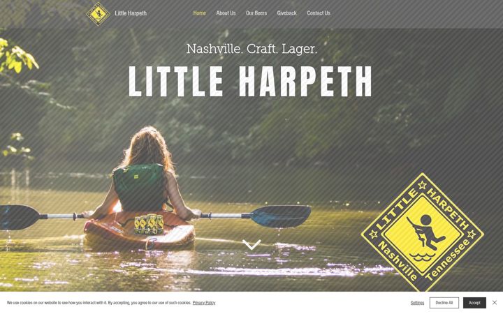 Screenshot of littleharpethbrewing.com