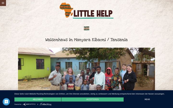 Screenshot of littlehelpforafrica.de