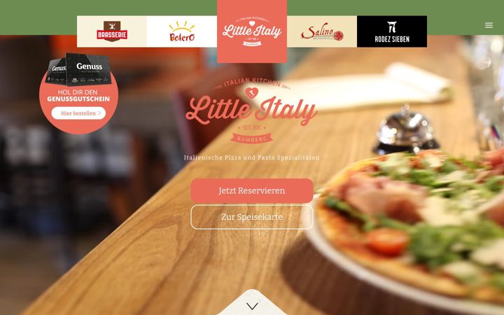 Screenshot of littleitaly-bamberg.de