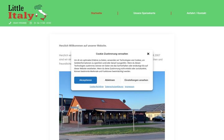 Screenshot of littleitaly-diepholz.de