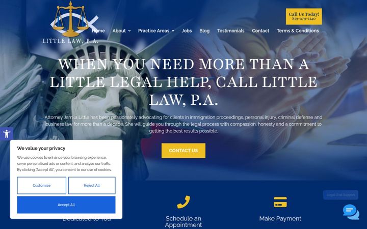 Screenshot of littlelawpa.com