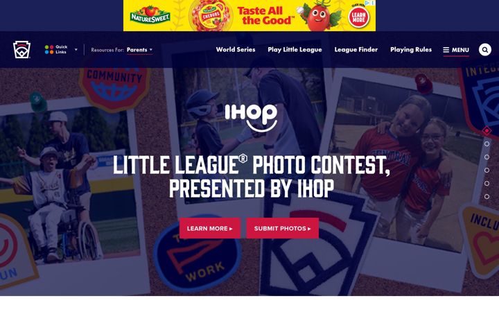 Screenshot of littleleague.org