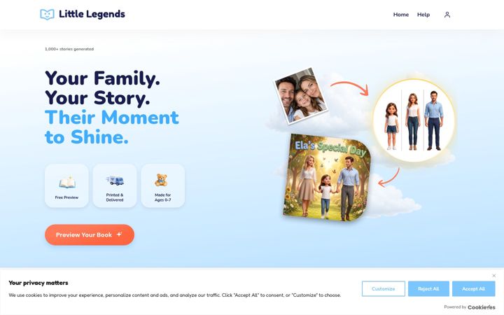 Screenshot of littlelegends.app