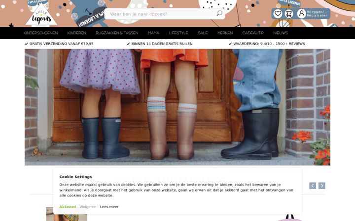 Screenshot of littlelegends.nl