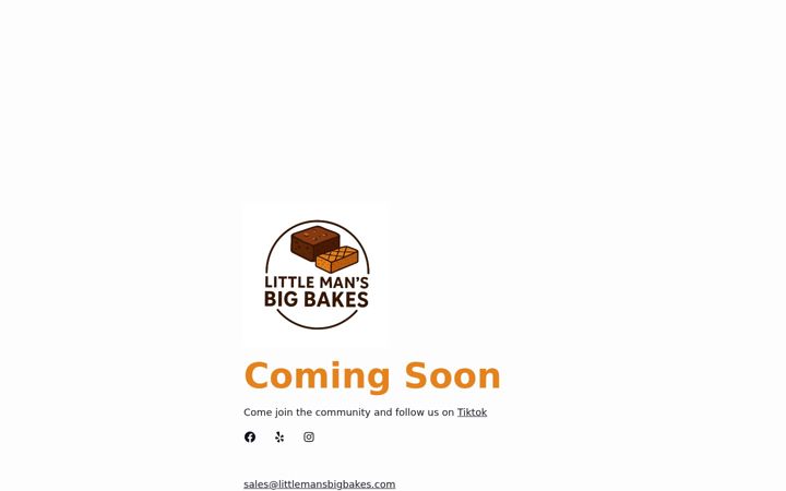 Screenshot of littlemansbigbakes.com