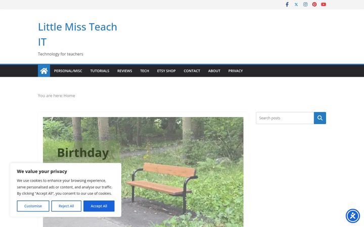 Screenshot of littlemissteachit.com