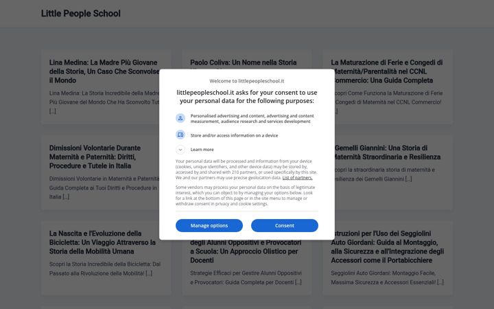 Screenshot of littlepeopleschool.it