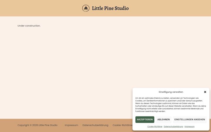 Screenshot of littlepinestudio.de