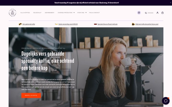 Screenshot of littleroastery.nl