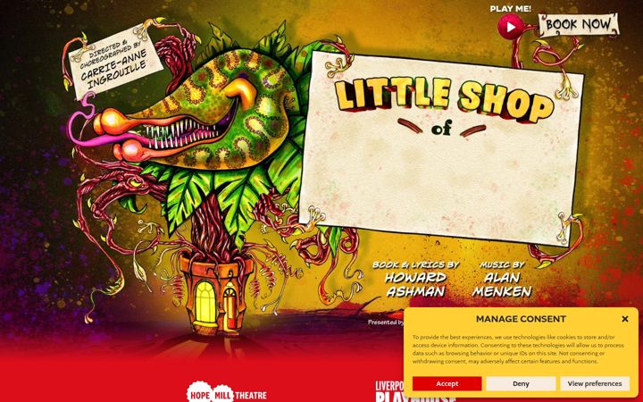 Screenshot of littleshopthemusical.com