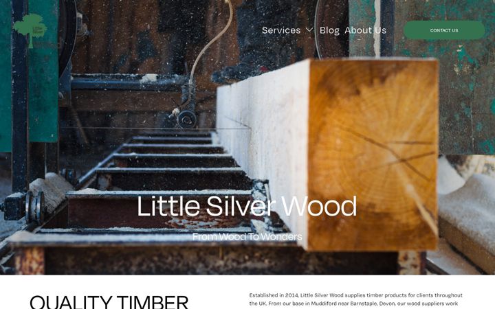 Screenshot of littlesilverwood.co.uk