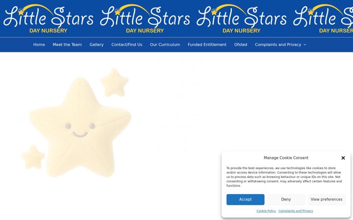 Screenshot of littlestarsworkington.uk
