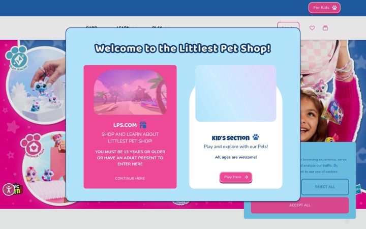 Screenshot of littlestpetshop.com