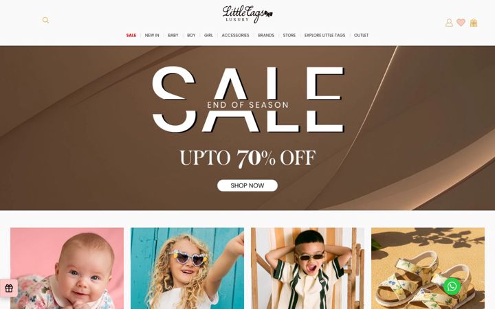 Screenshot of littletagsluxury.com