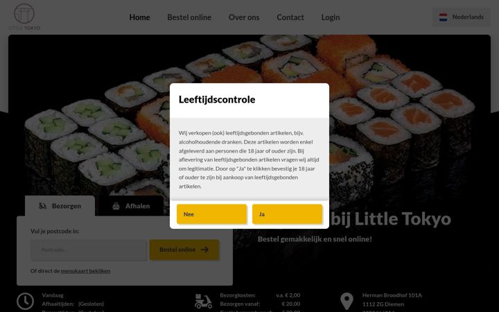 Screenshot of littletokyo.nl