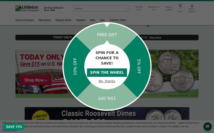 Screenshot of littletoncoin.com