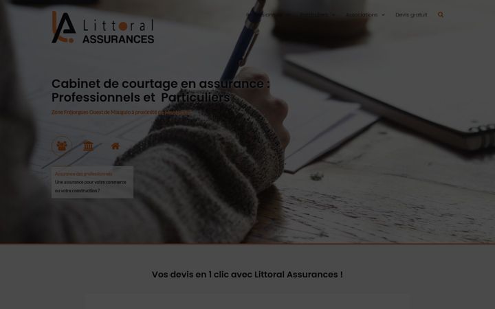 Screenshot of littoral-assurances.fr