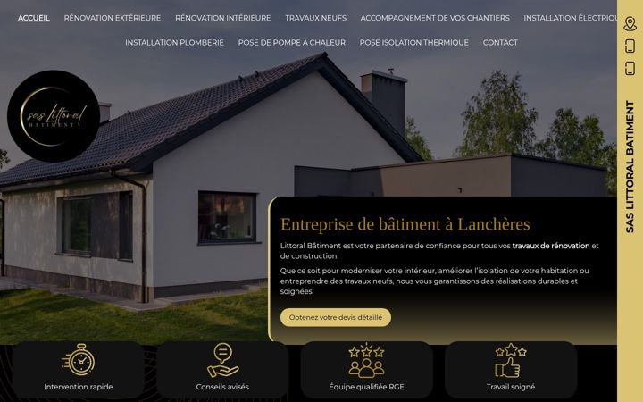 Screenshot of littoral-batiment.fr