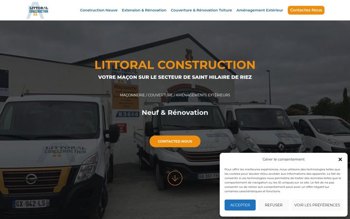 Screenshot of littoralconstruction.fr