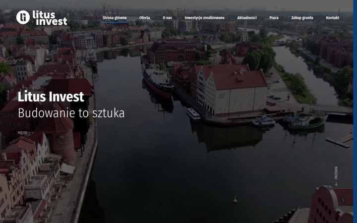 Екранна снимка на litus-invest.pl