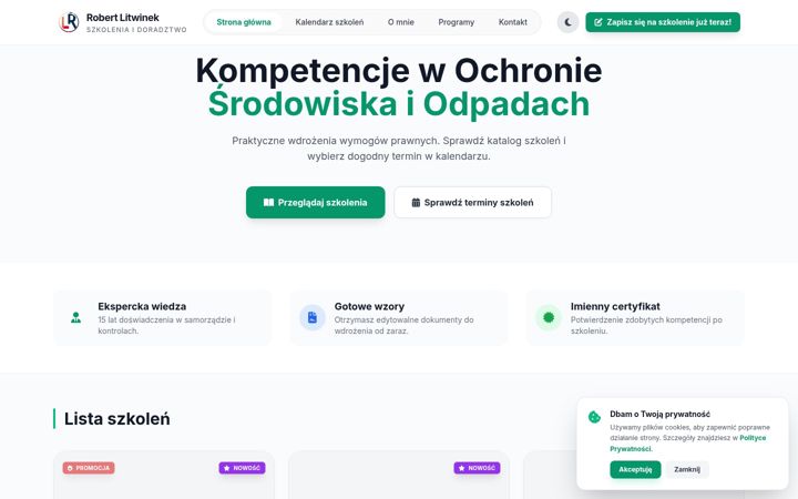 Screenshot of litwinek.pl