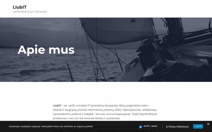 Screenshot of liubit.lt