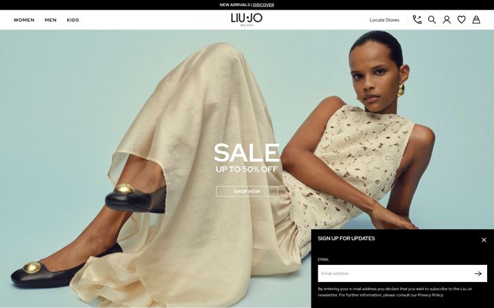 Екранна снимка на liujo.com