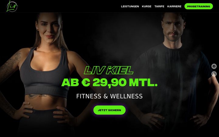 Screenshot of liv-kiel.com