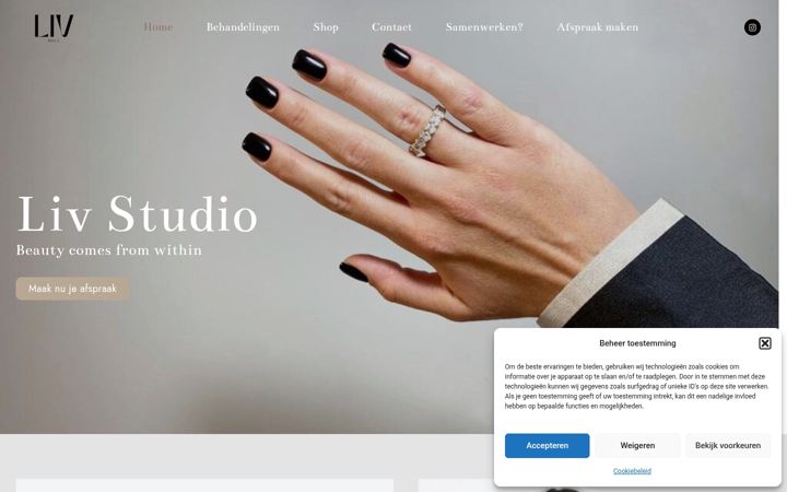 Screenshot of liv-studio.be
