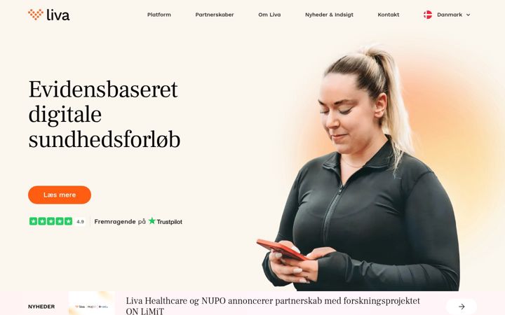 Screenshot of liva-start.com