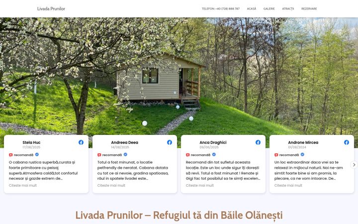 Screenshot of livadaprunilor.ro