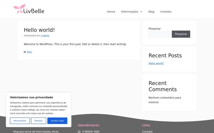 Screenshot of livbelle.com.br