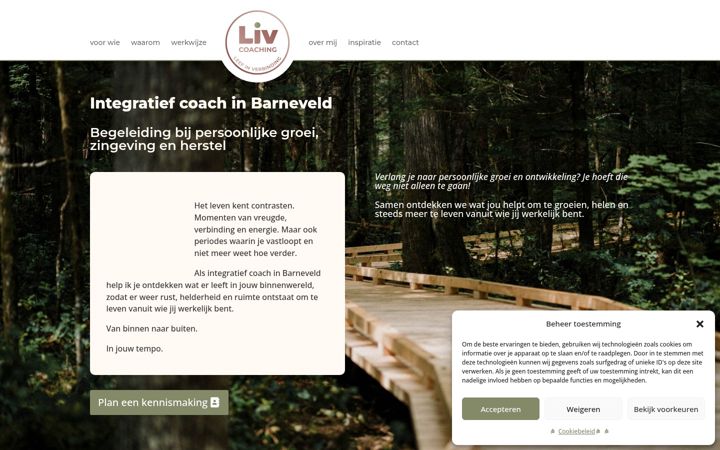 Screenshot of livcoaching.nl