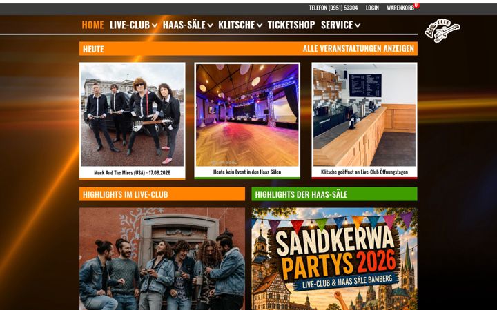 Screenshot of live-club.de