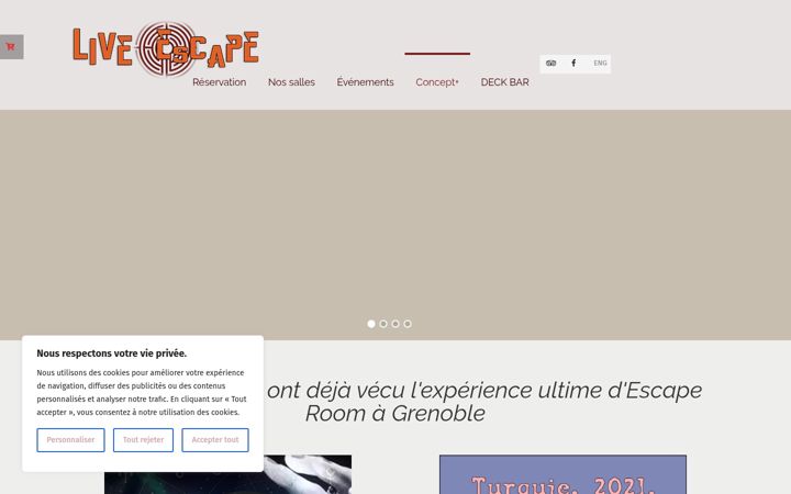 Screenshot of live-escape.net