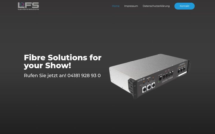 Screenshot of live-fibre-solutions.de