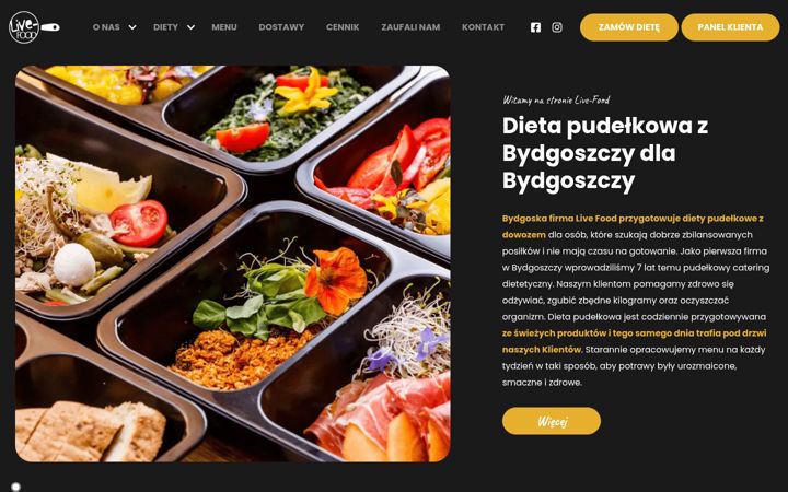 Screenshot of live-food.pl