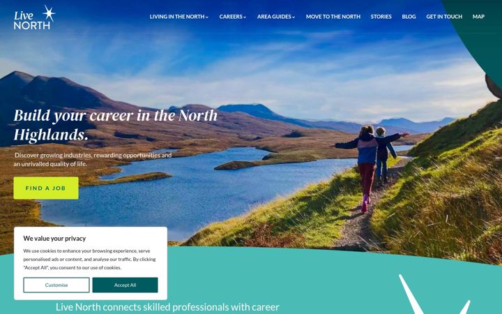 Screenshot of live-north.co.uk