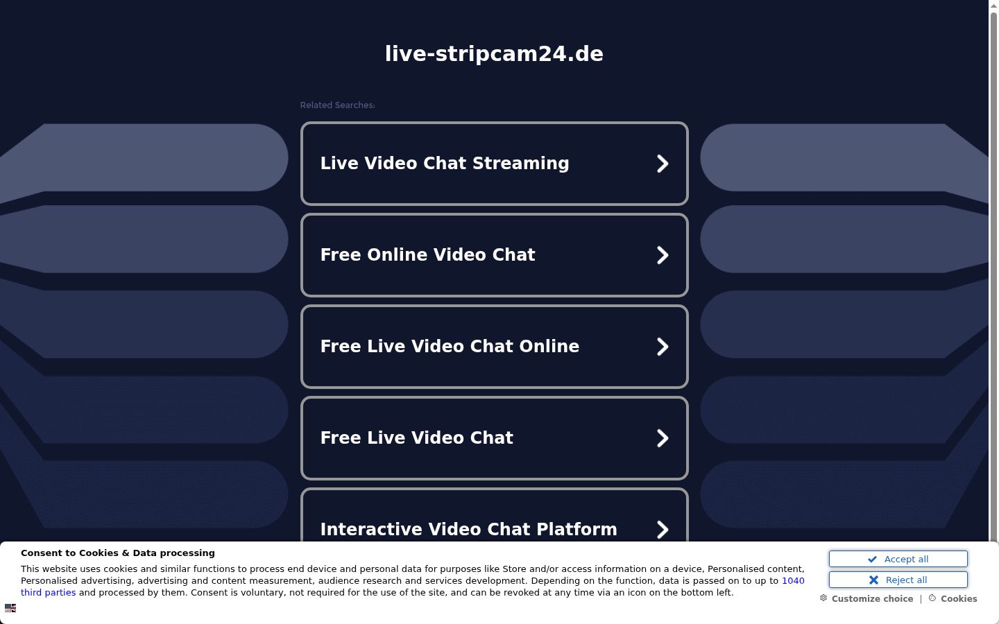 Screenshot des Einwilligungsbanners vor jeglicher Interaktion