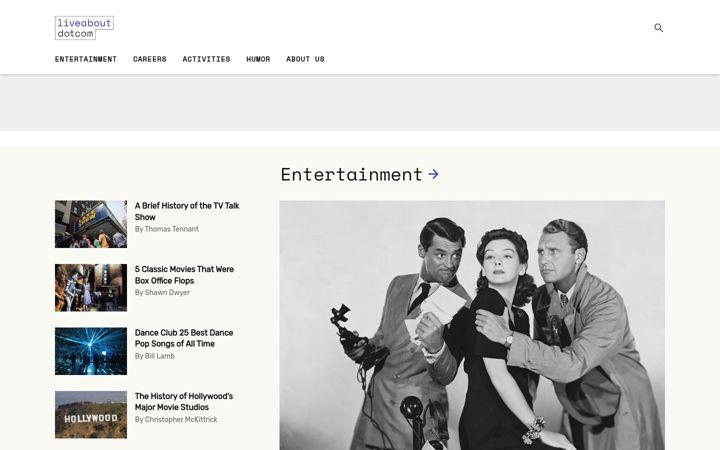 Screenshot van liveabout.com