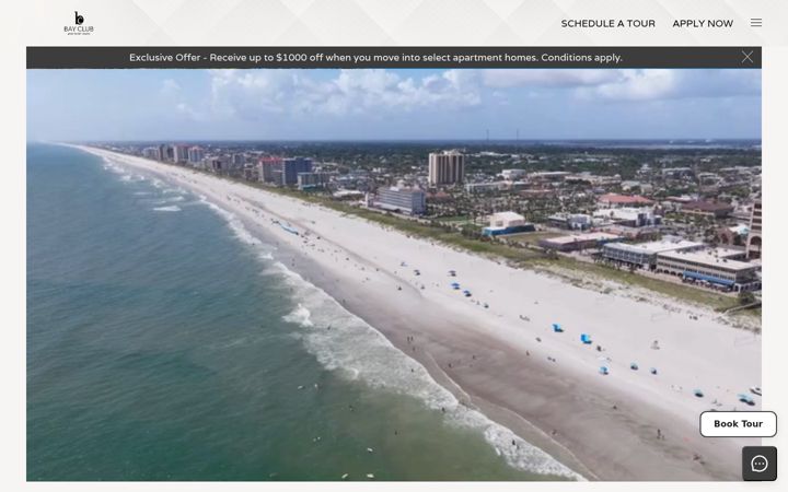 Screenshot of liveatbayclub.com