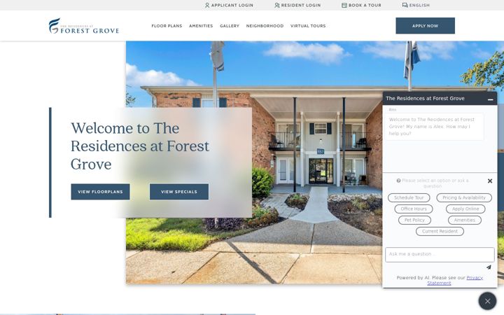 Screenshot of liveatforestgrove.com