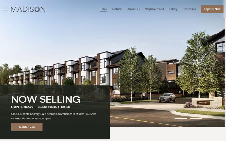 Screenshot of liveatmadison.ca